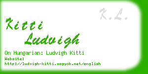 kitti ludvigh business card